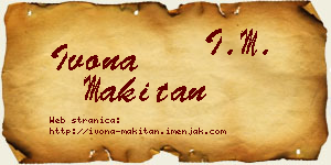Ivona Makitan vizit kartica